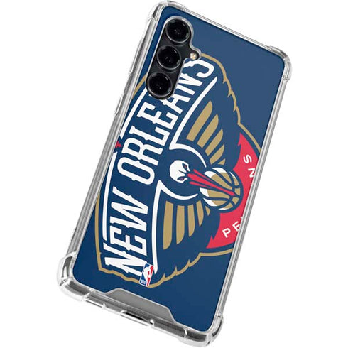 NBA New Orleans Pelicans Large Logo Galaxy S23 FE Clear Case